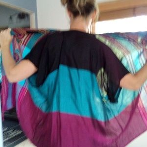 Cardi wrap repurposed textile